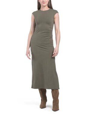 theory sleeveless linen-blend organza dress Theory Organza Layer Mini Shift Dress